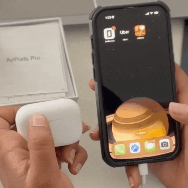 Airpod Pro 2 with Wireless Charging Case & 100% Active Noise Cancellation (Super High Quality)