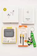 5-In-1 Ultimate Tech Combo Pack – Air Pro 2, 4-In-1 Fast Charging Cable, MagSafe Power Bank, Protective Silicone Case For Air, And Stylish Keychain